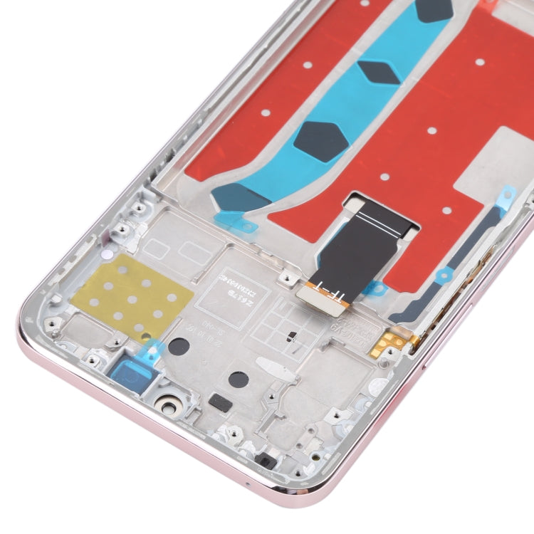 Original LCD Screen for Honor X30i Digitizer Full Assembly with Frame(Pink)