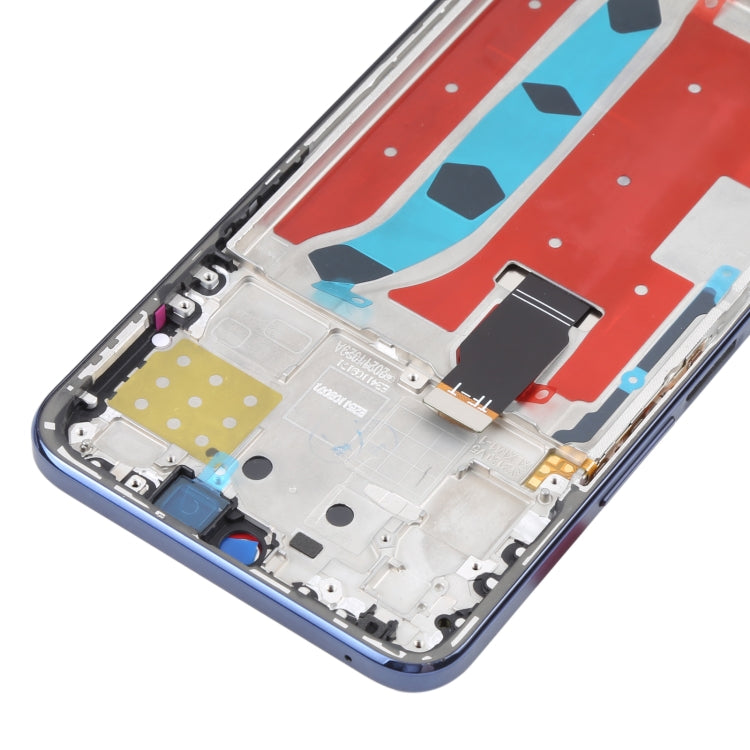 Original LCD Screen for Honor X8 Digitizer Full Assembly with Frame(Blue)