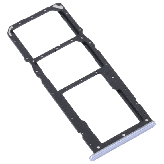 For Realme C31 SIM Card Tray + SIM Card Tray + Micro SD Card Tray (Silver)