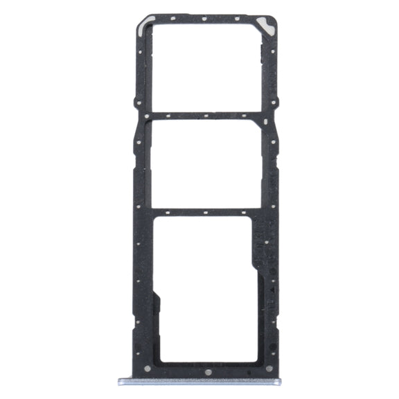 For Realme C31 SIM Card Tray + SIM Card Tray + Micro SD Card Tray (Silver)