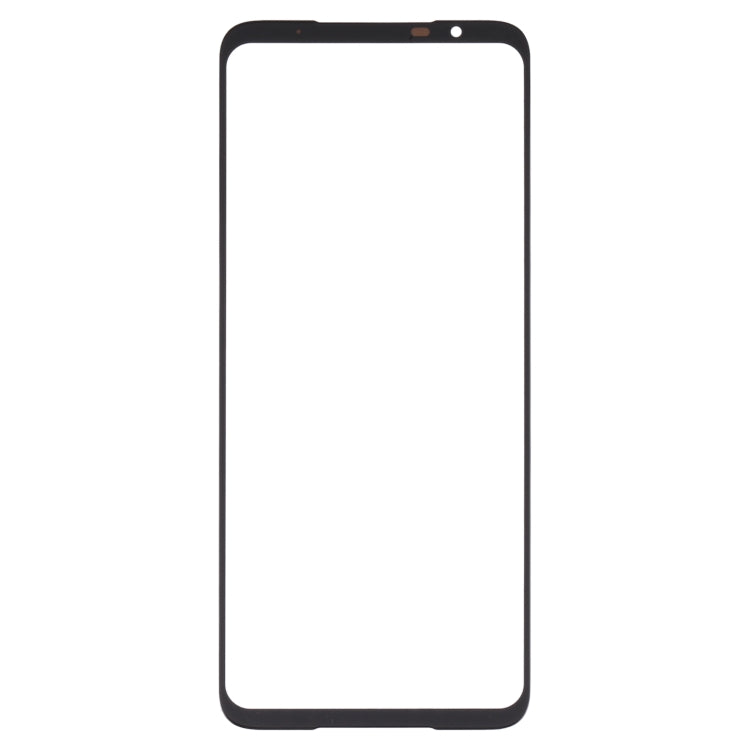 For Asus ROG Phone 5 Pro ZS673KS Front Screen Outer Glass Lens with OCA Optically Clear Adhesive (Black)