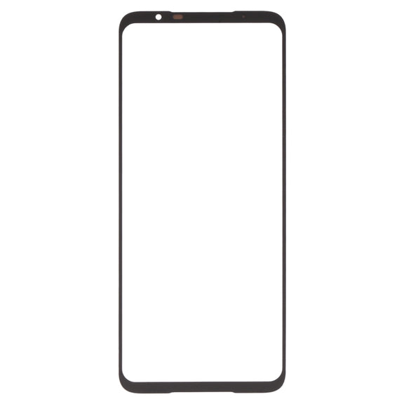 For Asus ROG Phone 5 Pro ZS673KS Front Screen Outer Glass Lens with OCA Optically Clear Adhesive (Black)