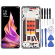 Original LCD Screen For OPPO Reno9 Digitizer Full Assembly with Frame (Black) - free shipping - PMC TechLife - Order now!