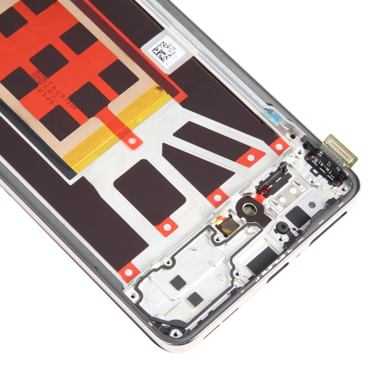 Original LCD Screen For OPPO Reno9 Digitizer Full Assembly with Frame (Gold)