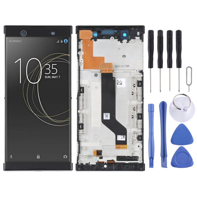 Original LCD Screen For Sony Xperia XA1 Ultra G3226 Digitizer Full Assembly with Frame(Black)