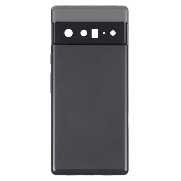 For Google Pixel 6 Pro Battery Back Cover with Middle Frame(Black)