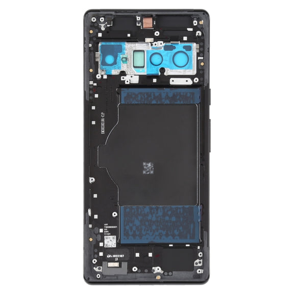 For Google Pixel 6 Pro Battery Back Cover with Middle Frame(Black)