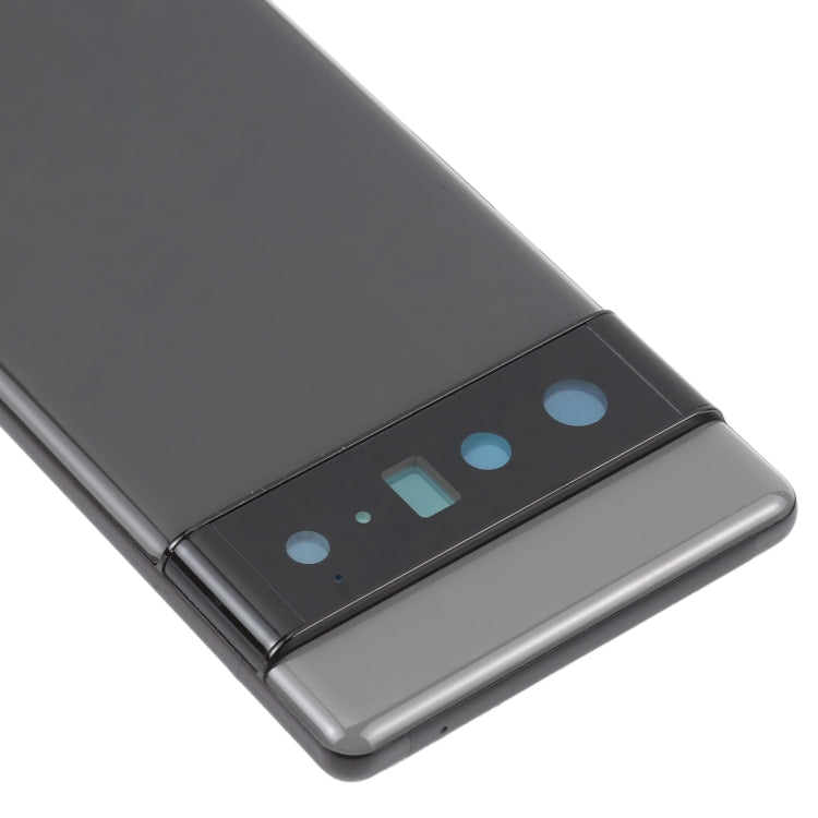 For Google Pixel 6 Pro Battery Back Cover with Middle Frame(Black)
