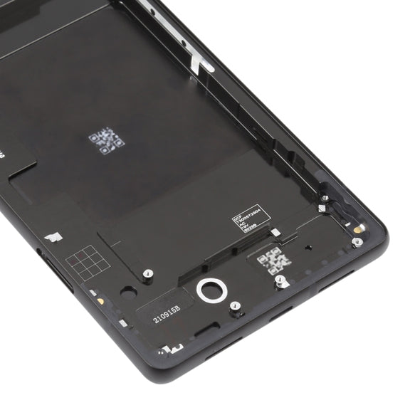 For Google Pixel 6 Battery Back Cover with Middle Frame(Black)