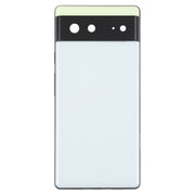 For Google Pixel 6 Battery Back Cover with Middle Frame(White)