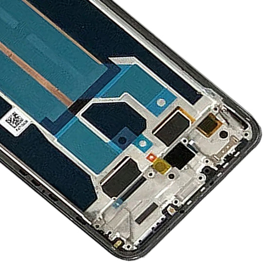 AMOLED LCD Screen for OnePlus Nord 2T CPH2399 CPH2401 Digitizer Full Assembly with Frame (Black)