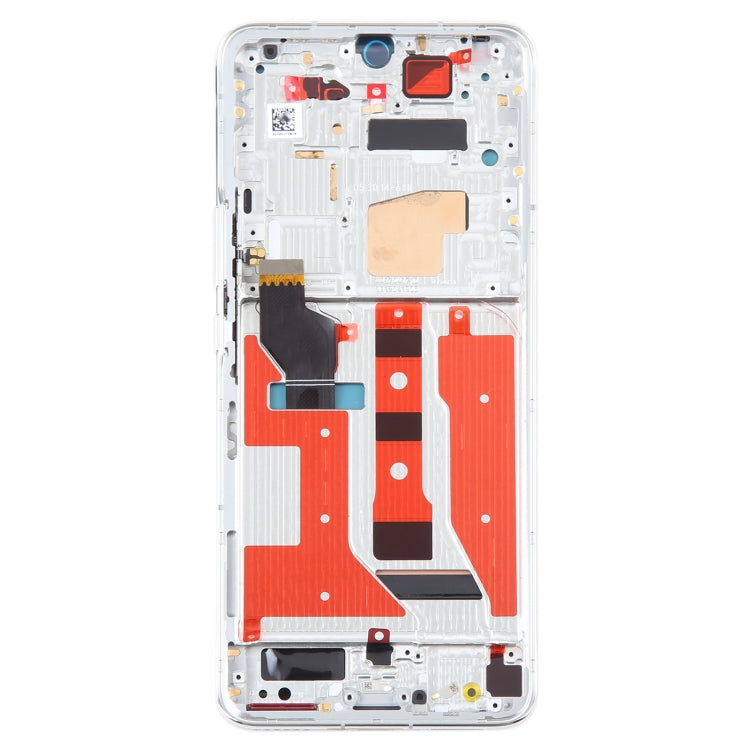 Original LCD Screen For Honor Magic4 Digitizer Full Assembly with Frame(Silver)