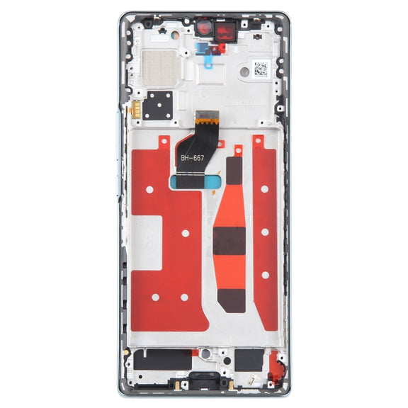 Original LCD Screen For Honor 70 Digitizer Full Assembly with Frame(Green)