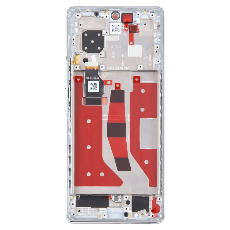 Original LCD Screen For Honor 80 Digitizer Full Assembly with Frame(Silver)