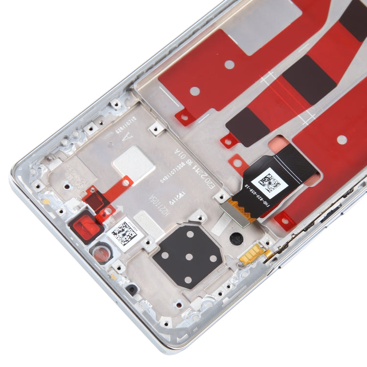 Original LCD Screen For Honor 80 Digitizer Full Assembly with Frame(Silver)