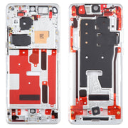 For Huawei P50 Pro Original Front Housing LCD Frame Bezel Plate(Silver)