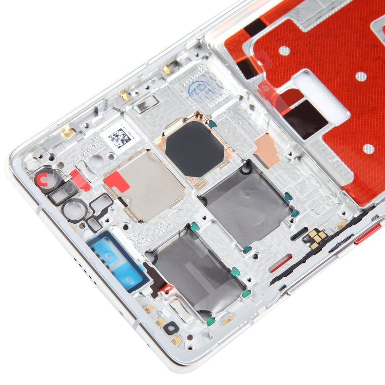 For Huawei Mate 40 Pro Original Front Housing LCD Frame Bezel Plate(Silver)