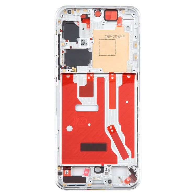 For Huawei P50 Original Front Housing LCD Frame Bezel Plate(Silver)