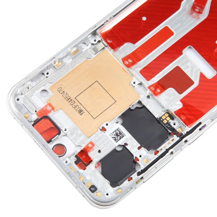 For Huawei P50 Original Front Housing LCD Frame Bezel Plate(Silver)