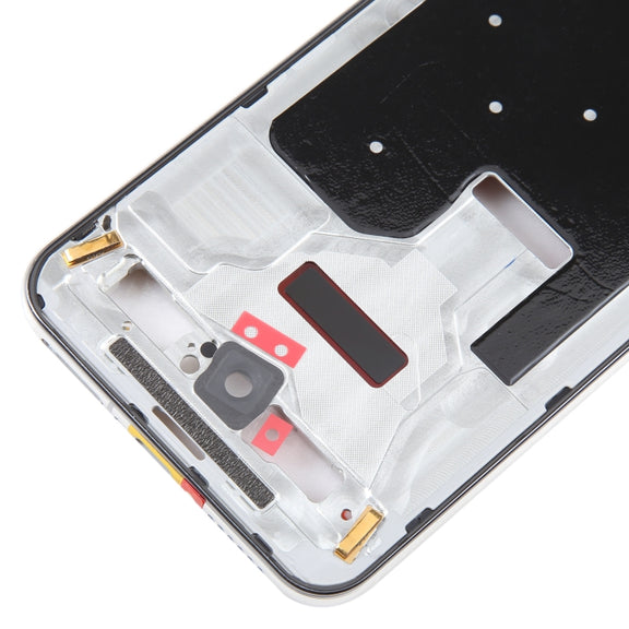For Huawei P50 Original Front Housing LCD Frame Bezel Plate(Silver)