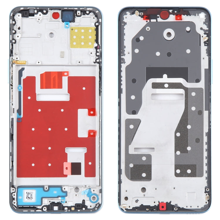 For Honor X8a Original Front Housing LCD Frame Bezel Plate(Blue)