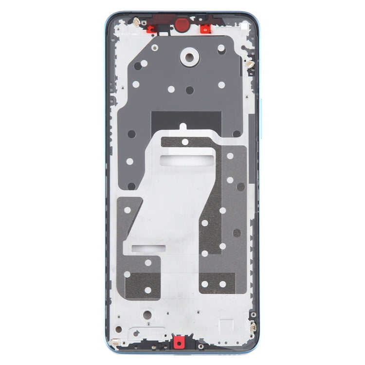 For Honor X8a Original Front Housing LCD Frame Bezel Plate(Blue)