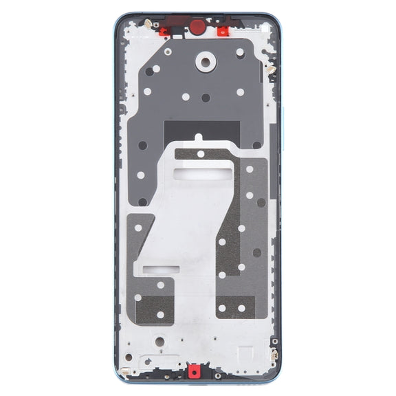For Honor X8a Original Front Housing LCD Frame Bezel Plate(Blue)