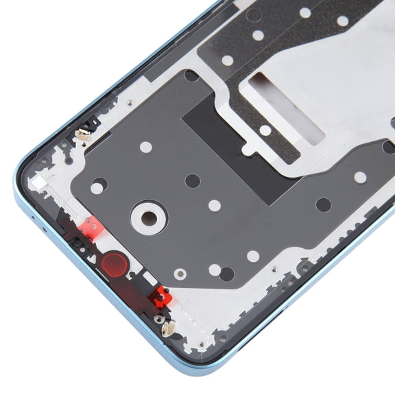 For Honor X8a Original Front Housing LCD Frame Bezel Plate(Blue)