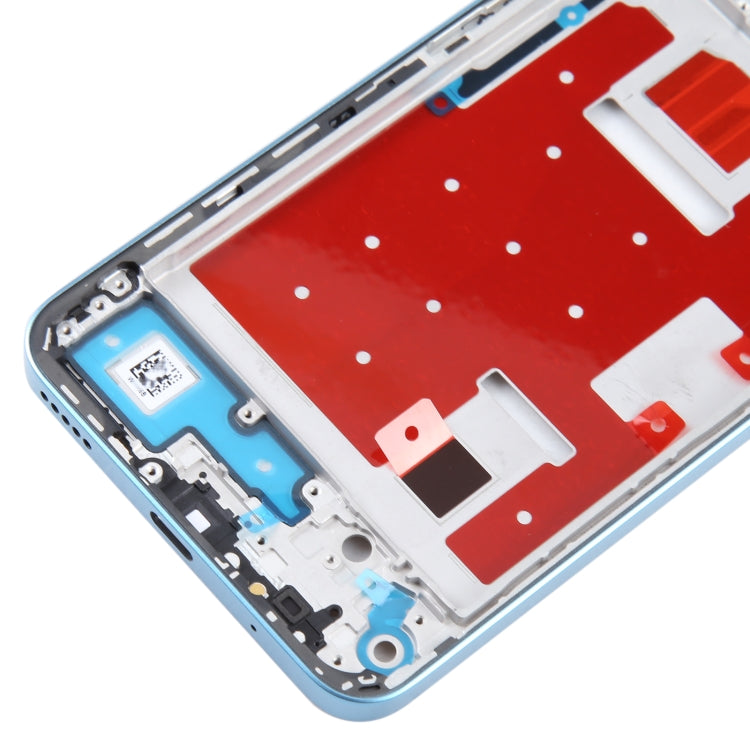 For Honor X8a Original Front Housing LCD Frame Bezel Plate(Blue)