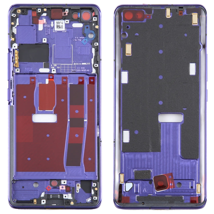 For Huawei nova 7 Pro Original Front Housing LCD Frame Bezel Plate(Purple)