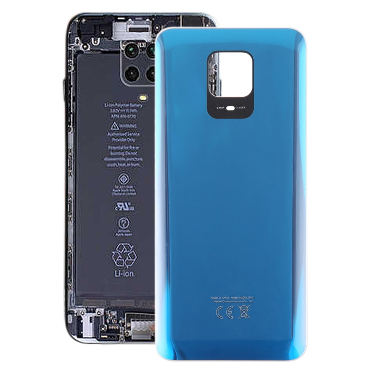 For Xiaomi Redmi Note 9 Pro Max OEM Glass Battery Back Cover(Blue)