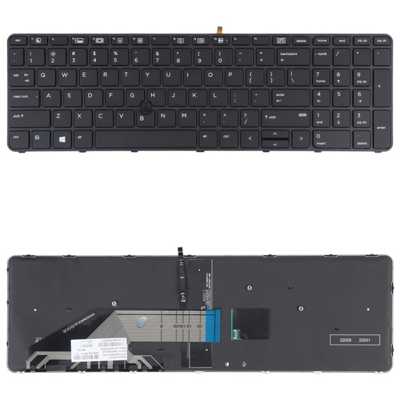 For HP Probook 650 G2 G3 655 G3 450 G3 841137-001 US Version Keyboard with Backlight and Pointing
