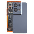 For OPPO Reno8 Pro+ Original Battery Back Cover with Camera Lens Cover(Black) - Back Cover by PMC TechLife | Online Shopping South Africa | PMC TechLife | Buy Now Pay Later Mobicred