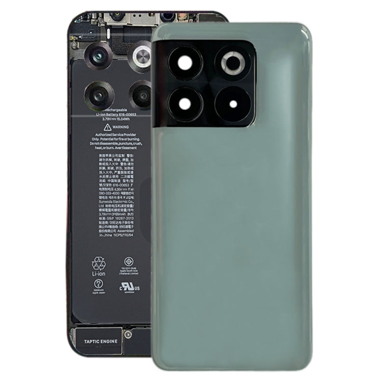 For OnePlus Ace Pro PGP110 Battery Back Cover with Camera Lens Cover (Green)