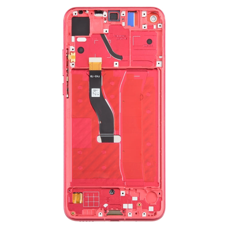 For Honor View 20 Original LCD Screen Digitizer Full Assembly with Frame (Red)