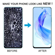 For Honor 90 Lite Original LCD Screen Digitizer Full Assembly with Frame (Silver)