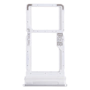 For Motorola One 5G Ace SIM Card Tray + Micro SD Card Tray (Silver)