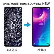 For TCL 30 4G T676H / 30+ 4G T676K T676J LCD Screen and Digitizer Full Assembly with Frame