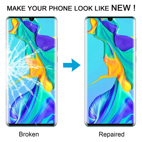 For Huawei P30 Pro Original Front Screen Outer Glass Lens with OCA Optically Clear Adhesive