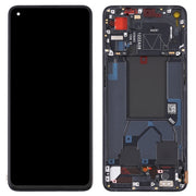 Original LCD Screen For OPPO Reno7 Pro 5G Digitizer Full Assembly with Frame (Black)