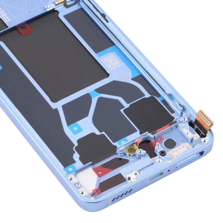 Original LCD Screen For OPPO Reno7 Pro 5G Digitizer Full Assembly with Frame (Blue)