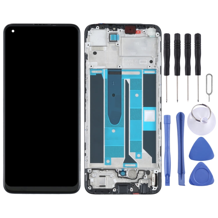 LCD Screen and Digitizer Full Assembly with Frame for OPPO Realme 8 Pro