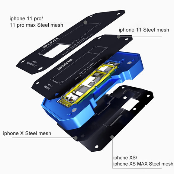 AIXUN FT06 Pro 6 in 1 PCB Printing Reballing Platform For iPX-iP11 Pro Max