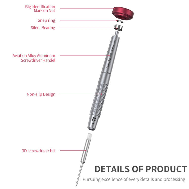 Qianli iFlying 3D Aluminum Handle Anti-slip Screwdriver, Philips