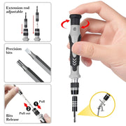 138 in 1 DIY Mobile Phone Disassembly Tool Clock Repair Multi-function Tool Screwdriver Set (Red)