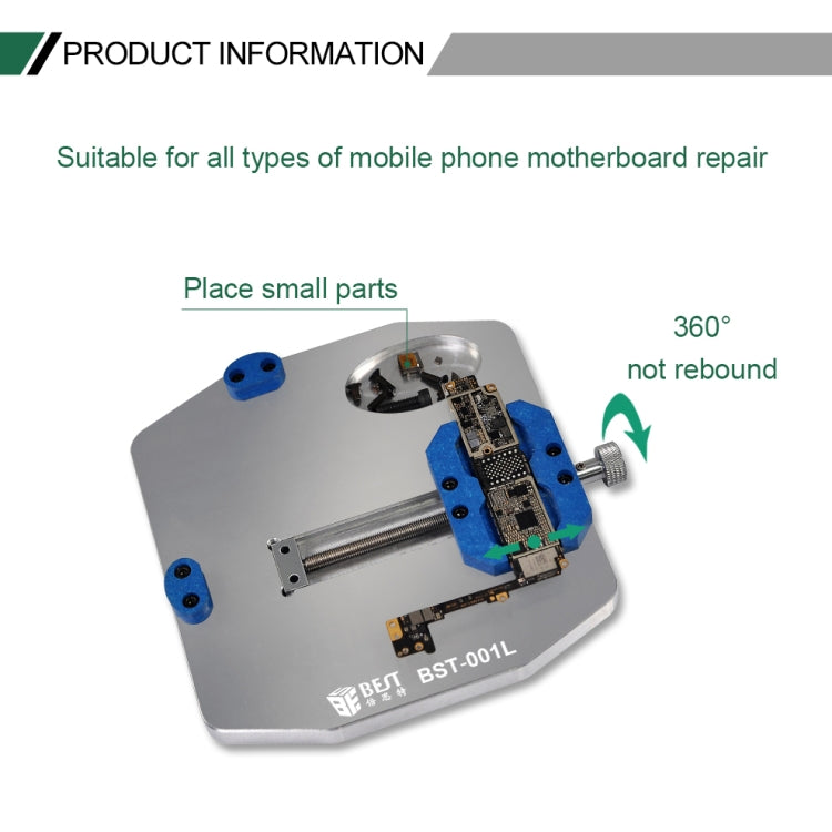 BEST BST-001L Aluminum Alloy Universal Motherboard PCB IC Chip Holder Fixture