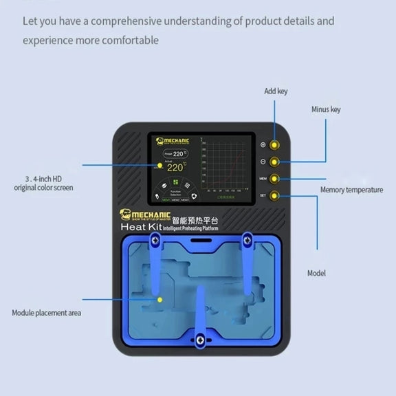 Mechanic Reflow Soldering Heating Platform , EU Plug