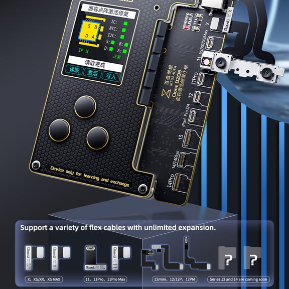 MEGA-IDEA Clone DZ03 Battery Activation & Face ID Dot Matrix Programmer for iPhone 8-14 Pro Max, Plug: US