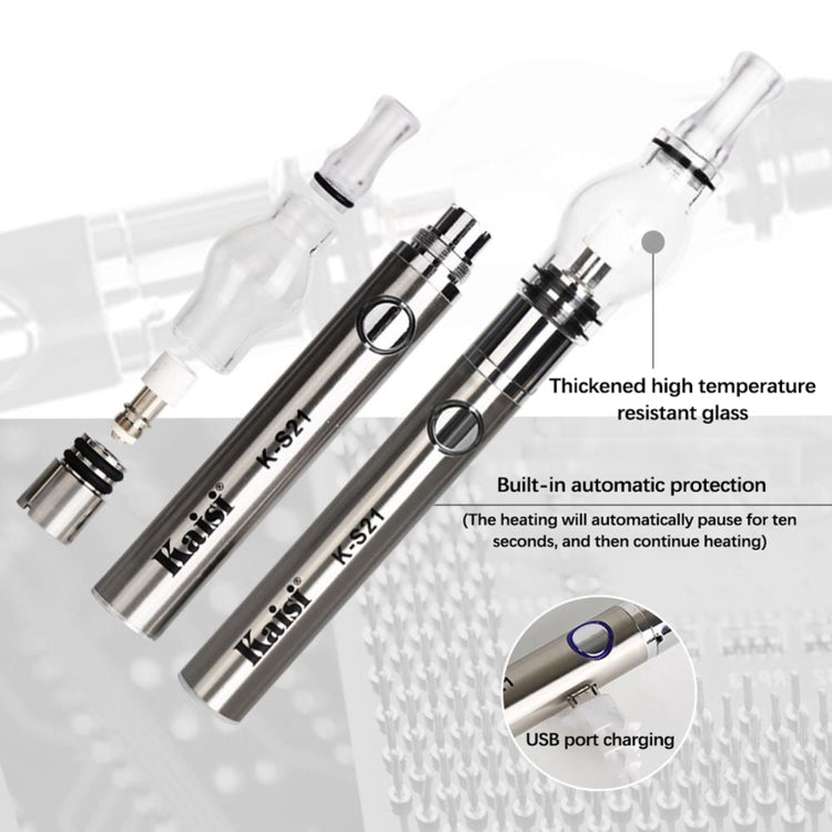 Kaisi K-S21 Rosin Pen Rosin Atomization Machine Short Circuit Detector(Black)