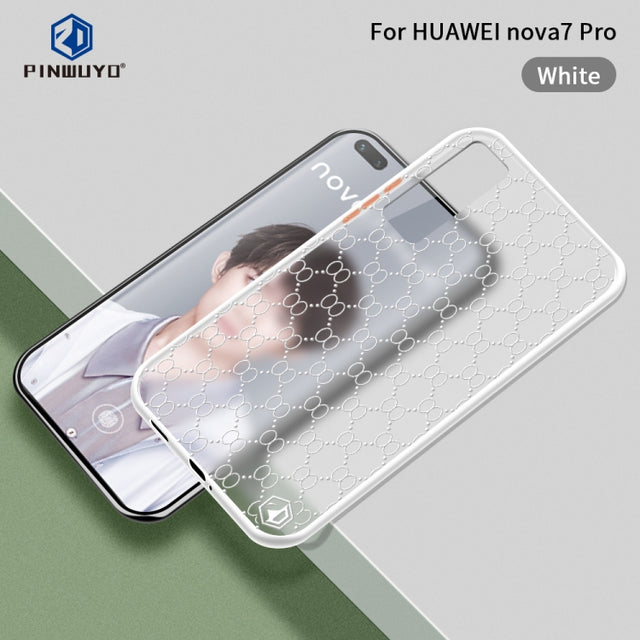 For Huawei nova7 Pro PINWUYO Series 2 Generation PC + TPU Water-resistant and Anti-drop All-inclusive Protective Case(white)